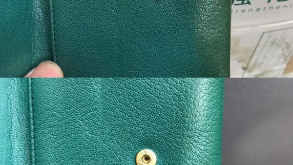 【gucci/グッチ】折れ曲がるところが変色した二つ折り財布の色直し
