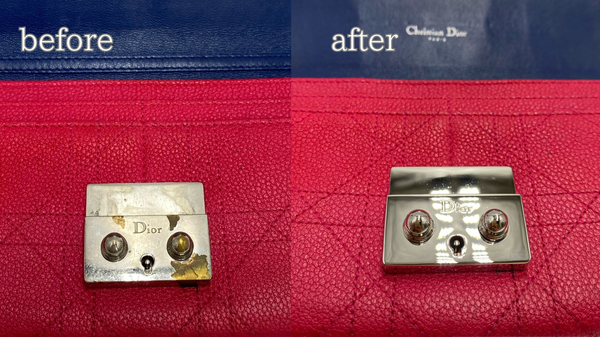 ディオールのチャーム再メッキ