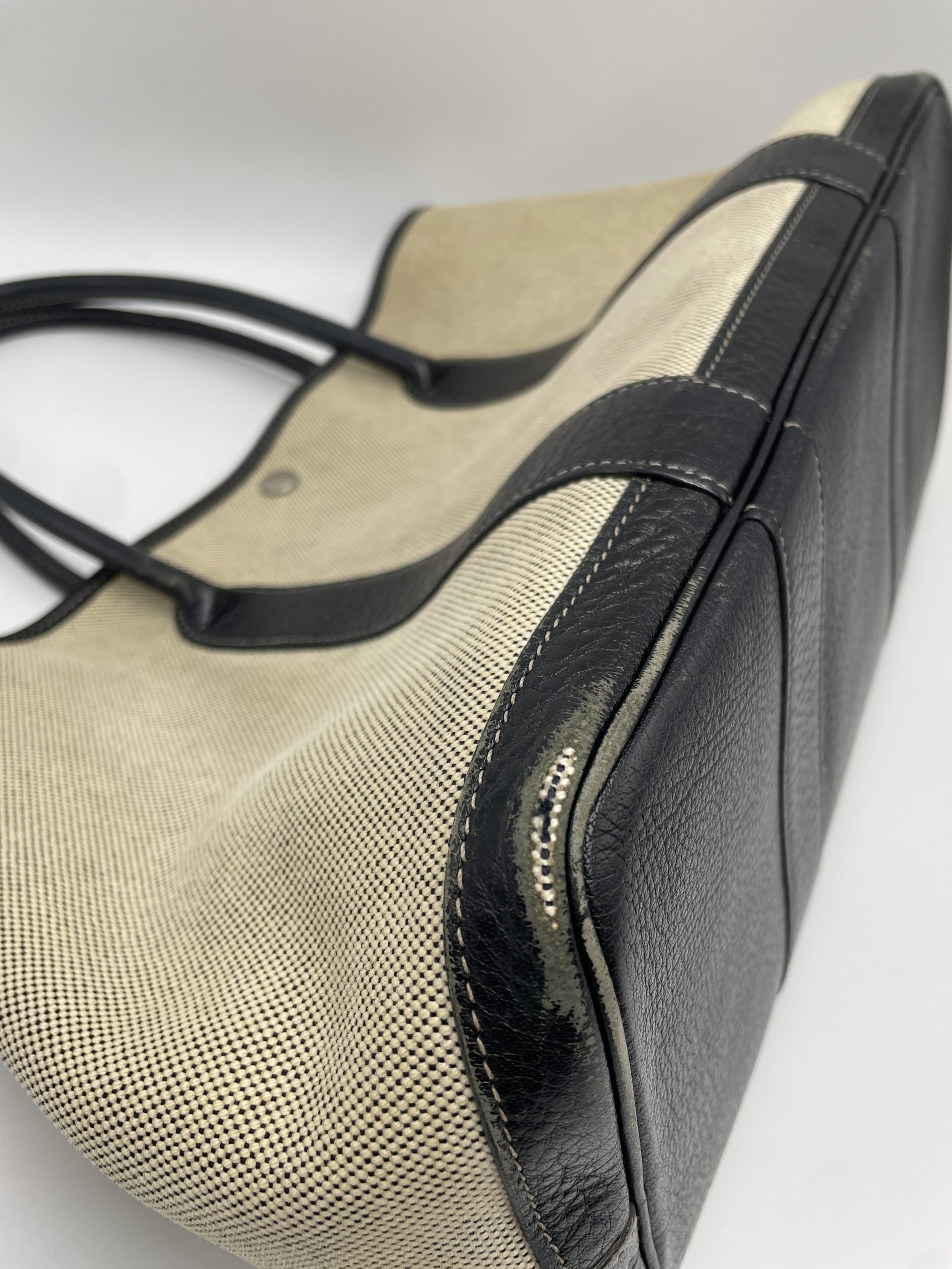 エルメスガーデンパーティ染め直しクリーニングパイピング交換ビフォー