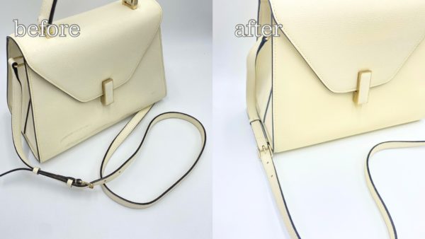 ヴァレクストラ「白」の汚れ・黄ばみはクリーニングで落ちる？イジィデや財布を”真っ白”に戻す修復術