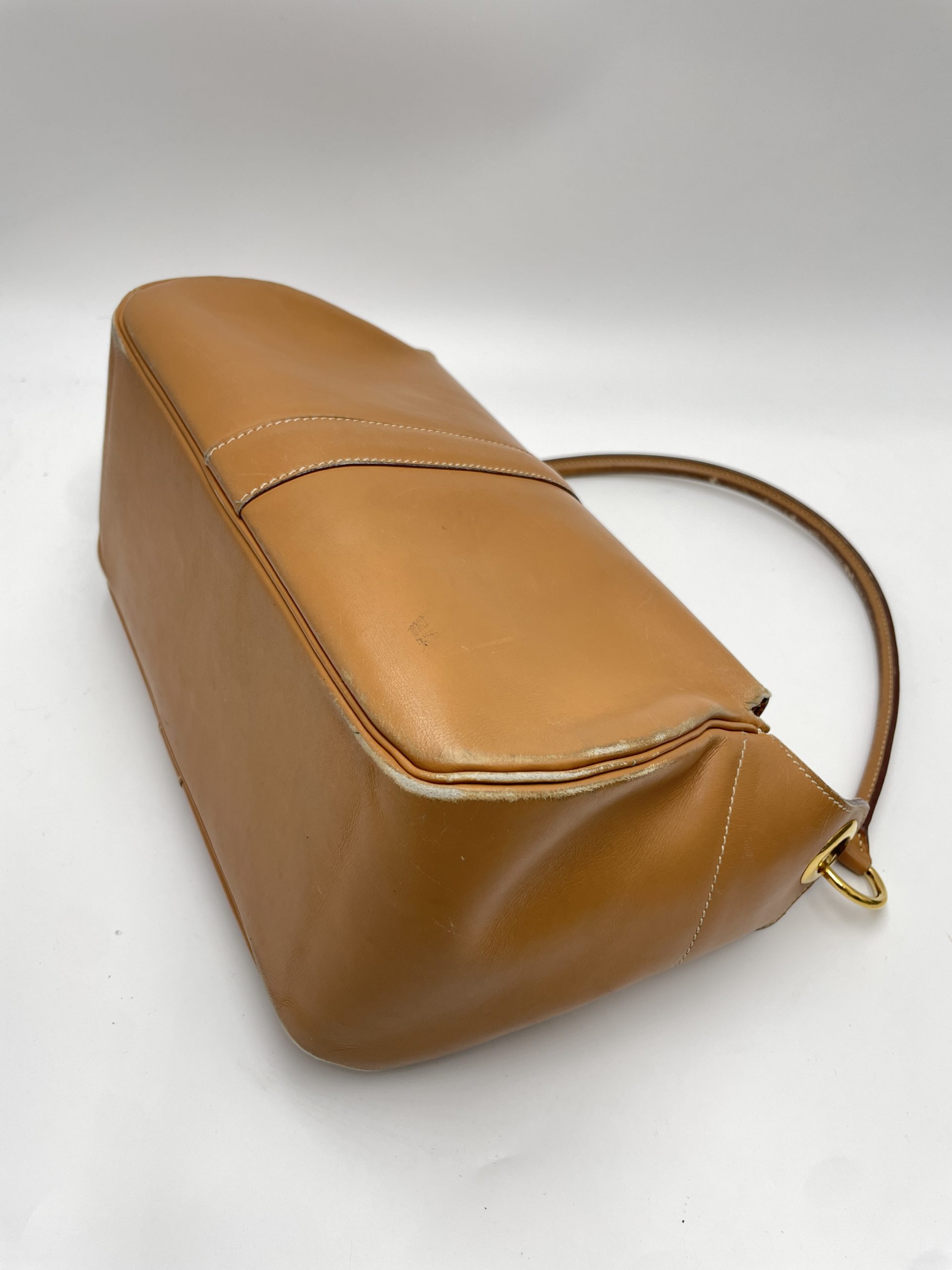 昔のエルメスバッグ 染め直し前（全体ビフォー）