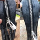 【ハイブランド】ファスナー交換修理｜布地破れ・開閉不良の修復事例