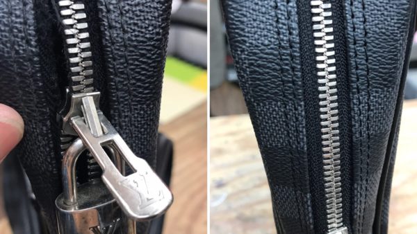 【ハイブランド】ファスナー交換修理｜布地破れ・開閉不良の修復事例