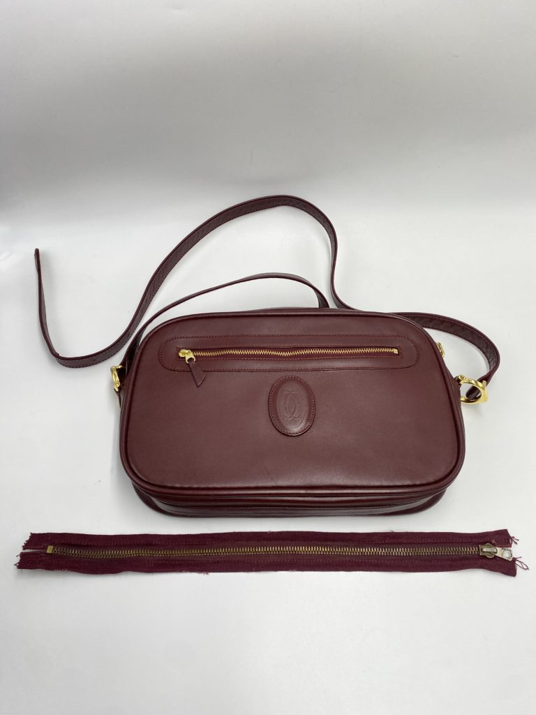 カルティエ ファスナー修理前